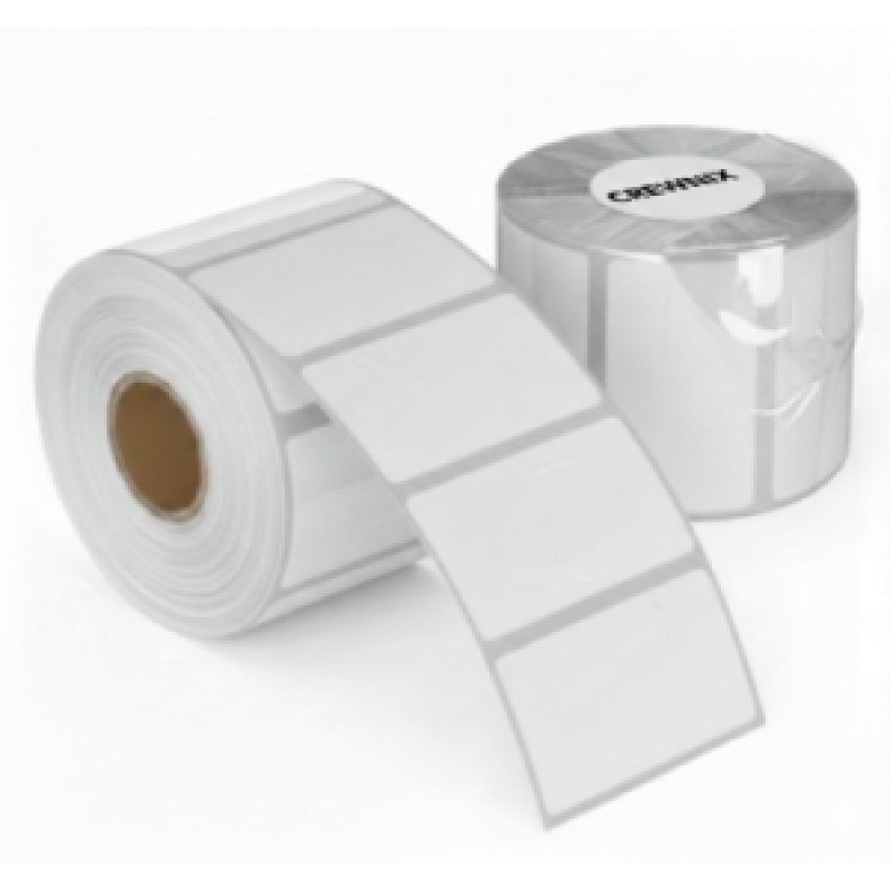 White Premium PP Labels 75mm x 225mm 500/roll | Gold Star Kuwait - Gold Star Computer Kuwait