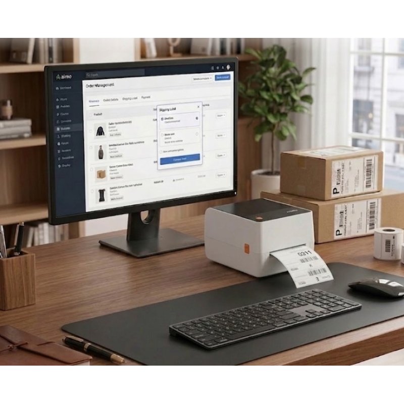 Aimo T200 PRO 4" Desktop thermal Printer- USB / BT | Gold Star Kuwait - Gold Star Computer Kuwait