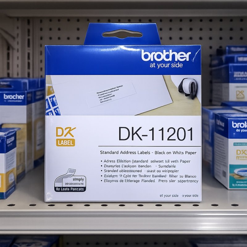 Brother DK-11201 Standard Address Labels (29mm x 90mm) | Gold Star Kuwait - Gold Star Computer Kuwait