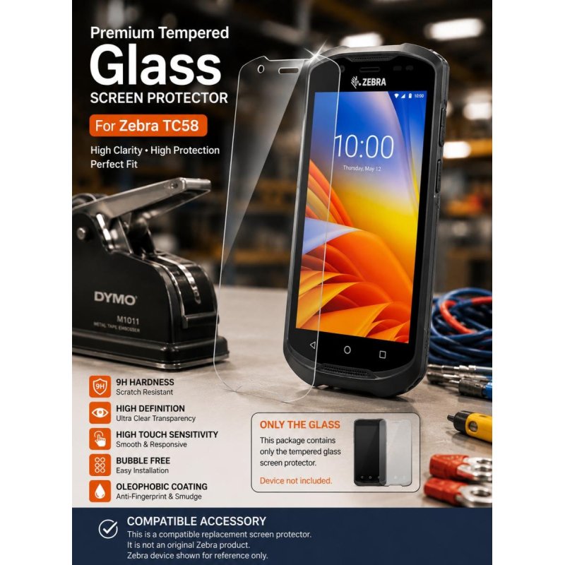 Glass PRO Screen Protector for TC58 Premium Tempered | Gold Star Kuwait - Gold Star Computer Kuwait