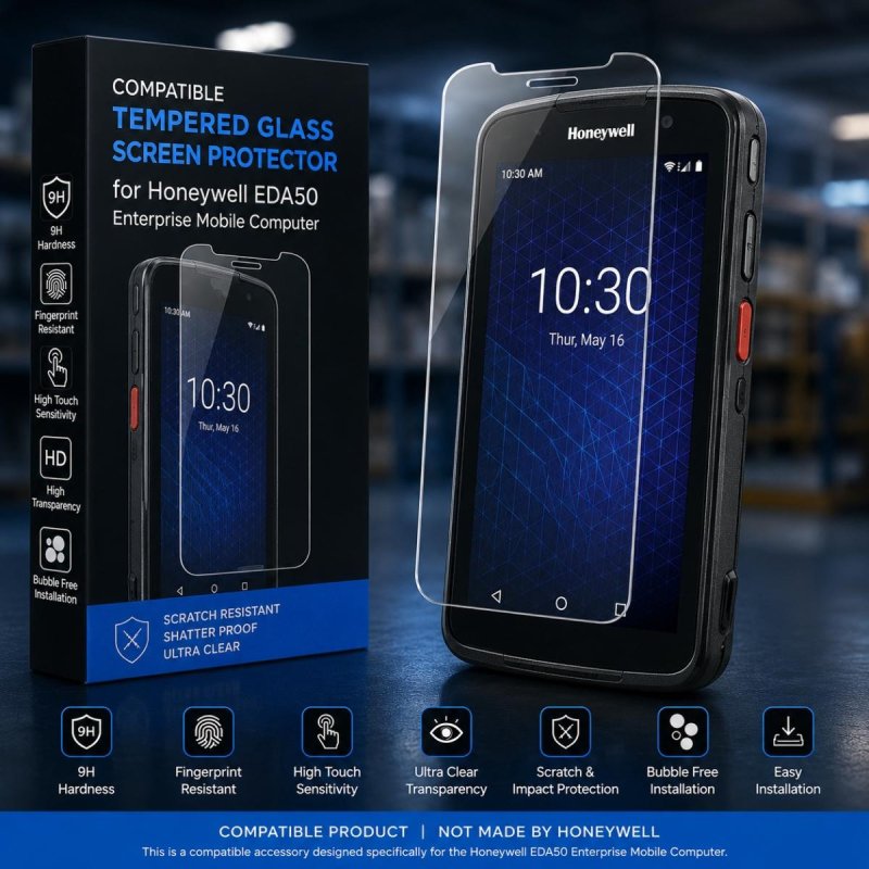 Glass PRO Screen Protector for EDA50 Premium Tempered | Gold Star Kuwait - Gold Star Computer Kuwait