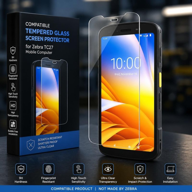 Glass PRO Screen Protector for TC27 Premium Tempered | Gold Star Kuwait - Gold Star Computer Kuwait
