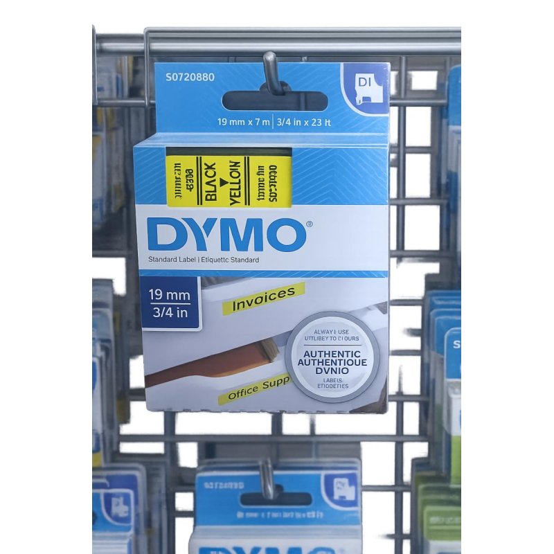 DYMO D1 Standard Label Tape – Black on Yellow – 19mm x 7m | Gold Star Kuwait - Gold Star Computer Kuwait