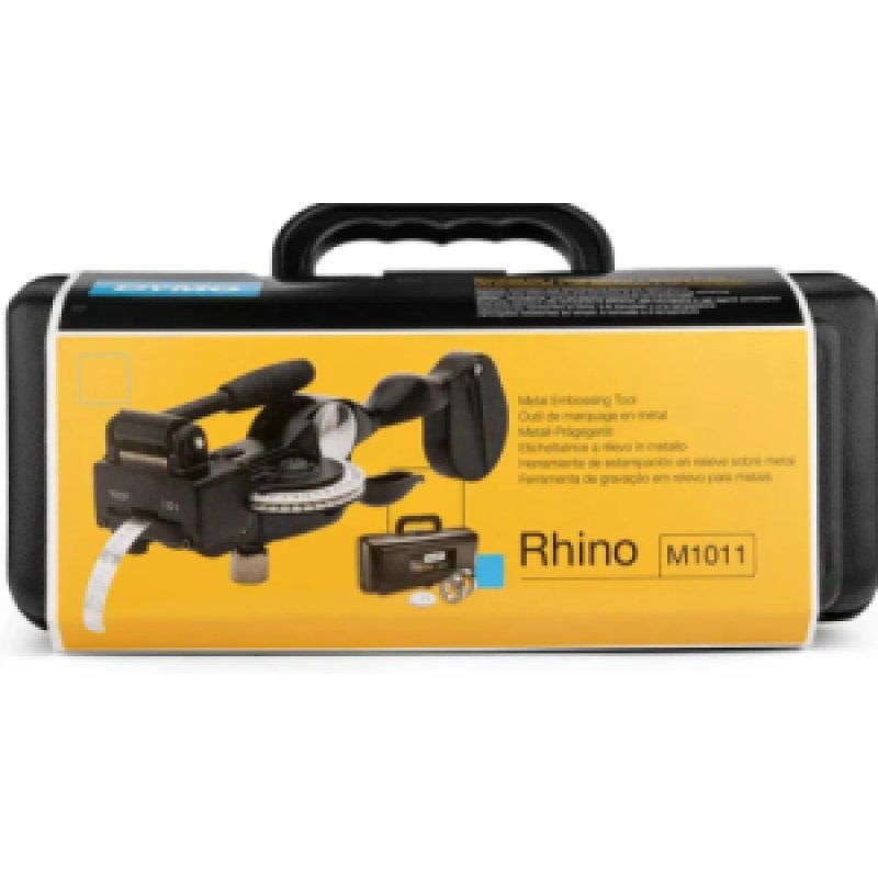 DYMO DYMO Rhino M1011 Metal Tape Embossing System Kit (D101105) (071701101150) - Gold Star Computer Kuwait