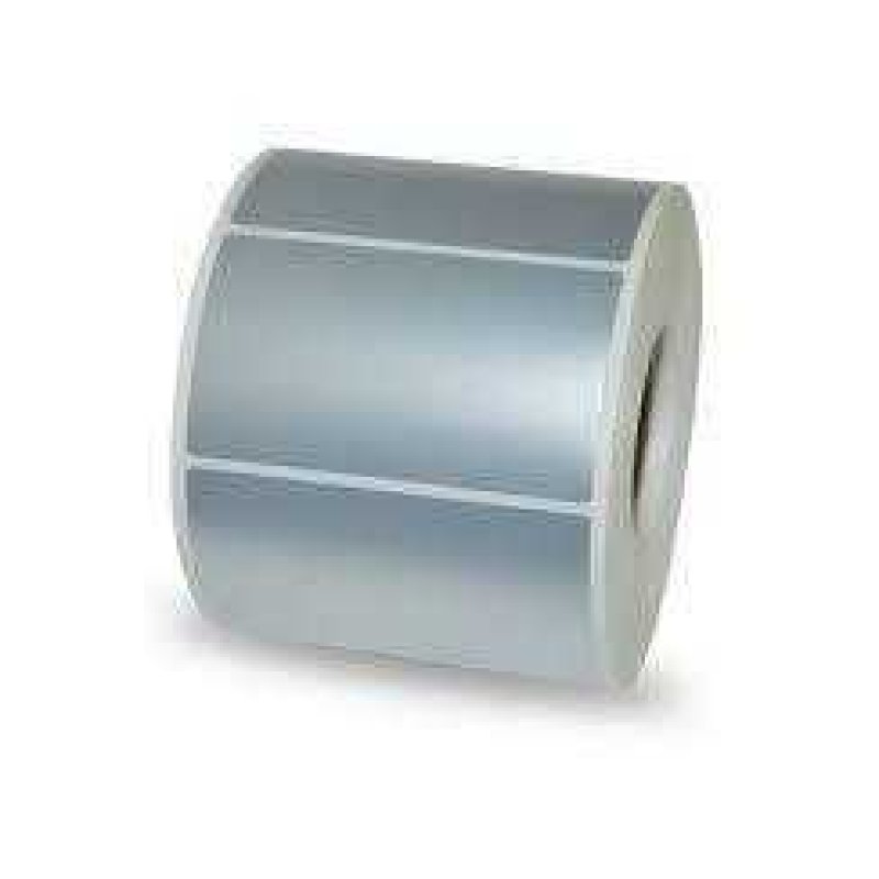 Ekonomiya 52mm x 25mm Strong Glue Heat Resistant Silver PET Labels | Gold Star Kuwait - Gold Star Computer Kuwait