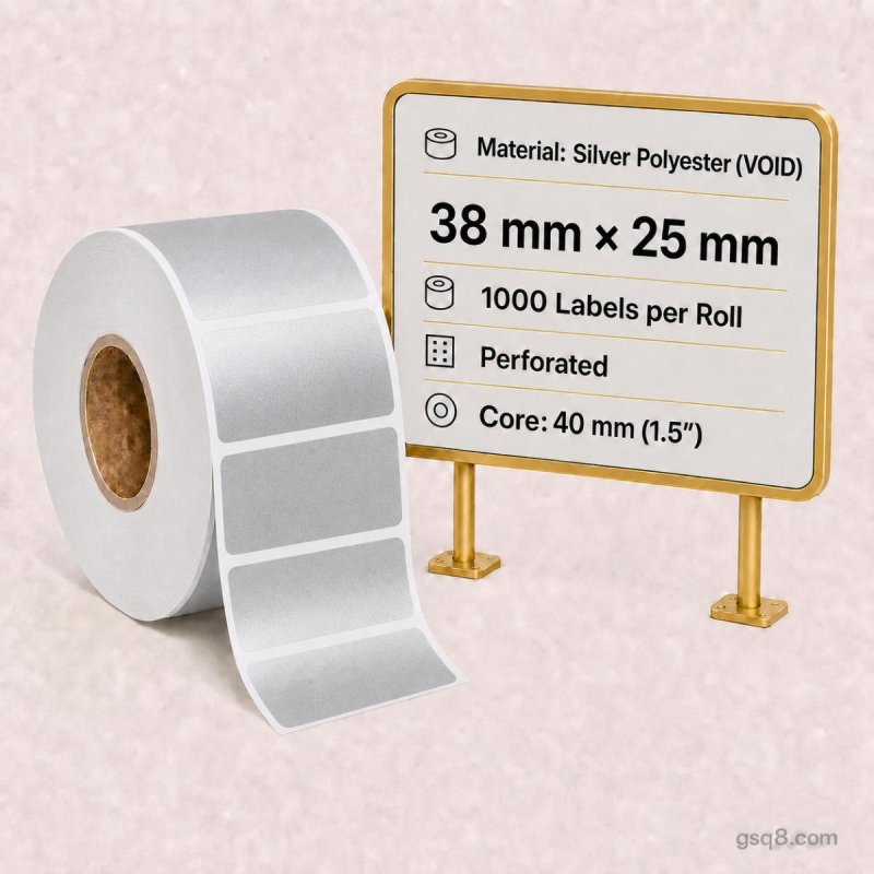 Ekonomiya 38mm x 25mm Silver PET | Gold Star Kuwait - Gold Star Computer Kuwait