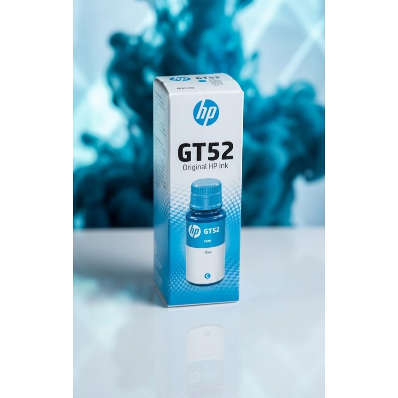 HP GT52 Cyan Original Ink Bottle 70 ML | Gold Star Kuwait - Gold Star Computer Kuwait
