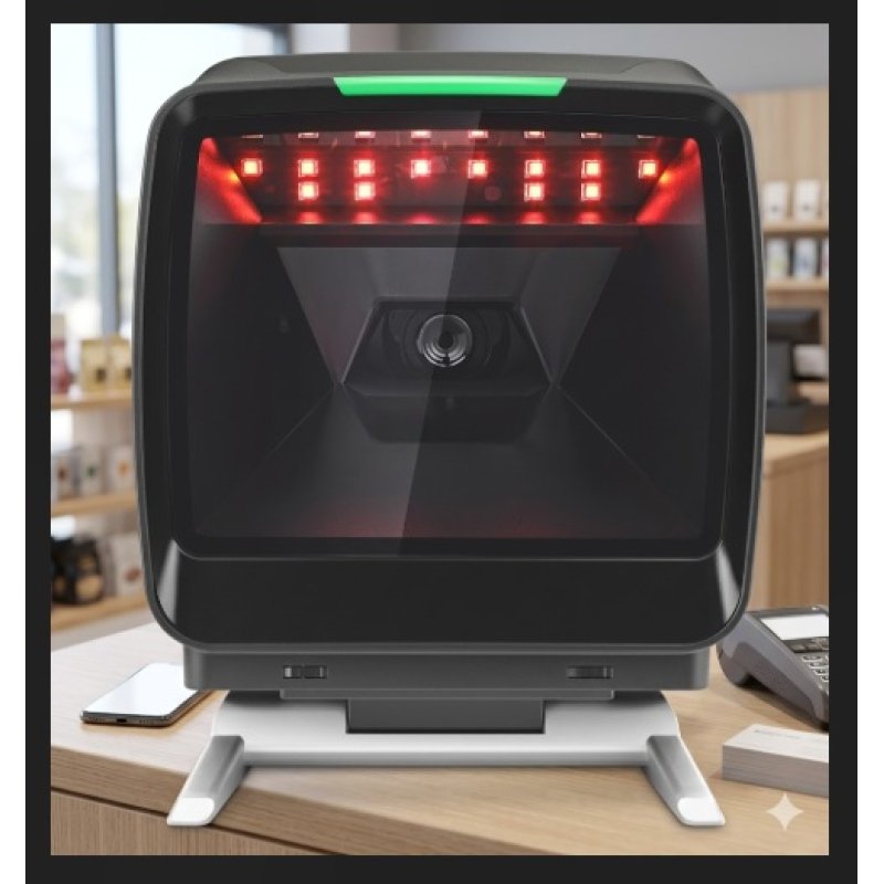 Omni 2D Barcode Scanner K-929HT USB with Stand Black | Gold Star Kuwait - Gold Star Computer Kuwait