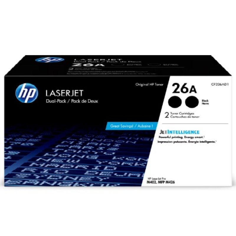 HP HP 26A Black Original LaserJet Toner Cartridge (CF226A) (889296154761) - Gold Star Computer Kuwait