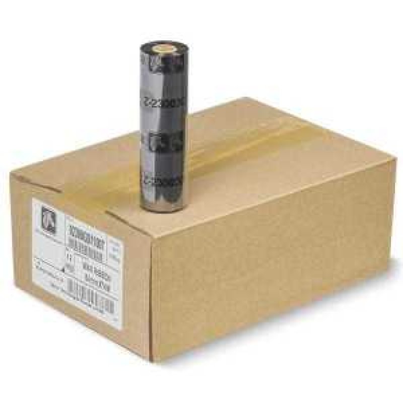 ZEBRA Zebra 2300 Standard Wax Ribbon | 110mm x 74m (02300GS11007) - Gold Star Computer Kuwait
